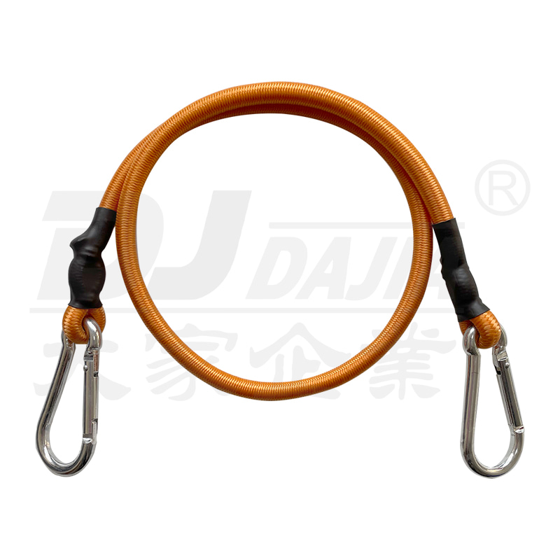 Okrągły pasek bungee z hakiem karabinowym 7 cm