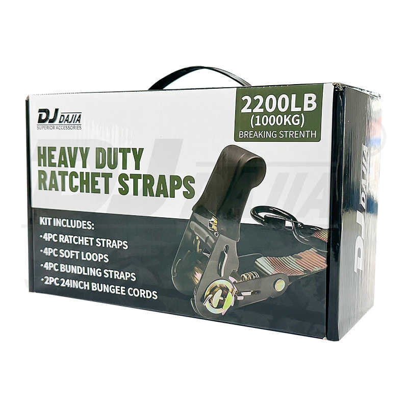 1 "(25 mm) Ratchet Til Truct Paski z H Hook